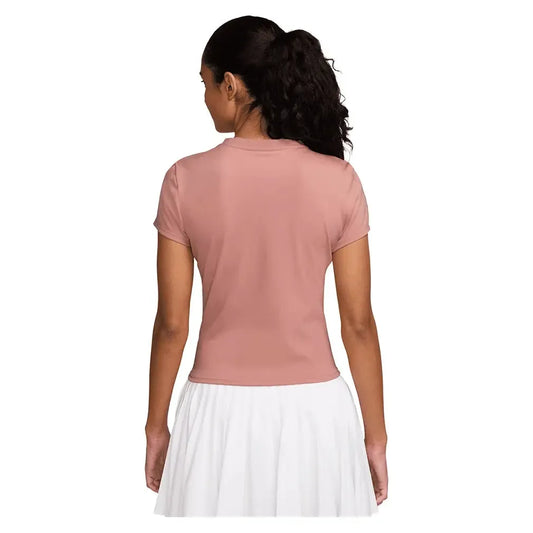 Women's Court Dri-FIT Advantage Short Sleeve Tennis Top Red Stardust