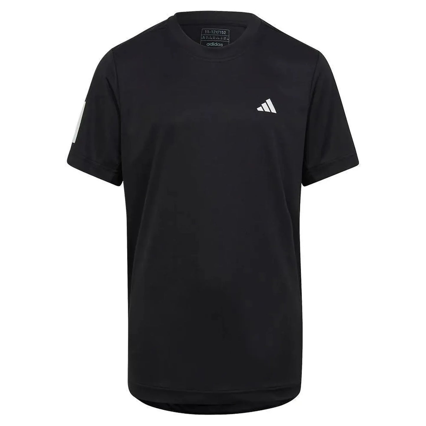 Boys' Club 3-Stripe Tennis T-Shirt Black-Apparel-Adidas-HR4229-S23-1-Tennis Express