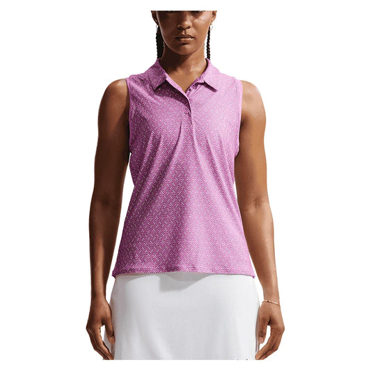 Women's Dri-FIT Victory Sleeveless Print Tennis Polo-Apparel-Nike-IB0321-503-Tennis Express