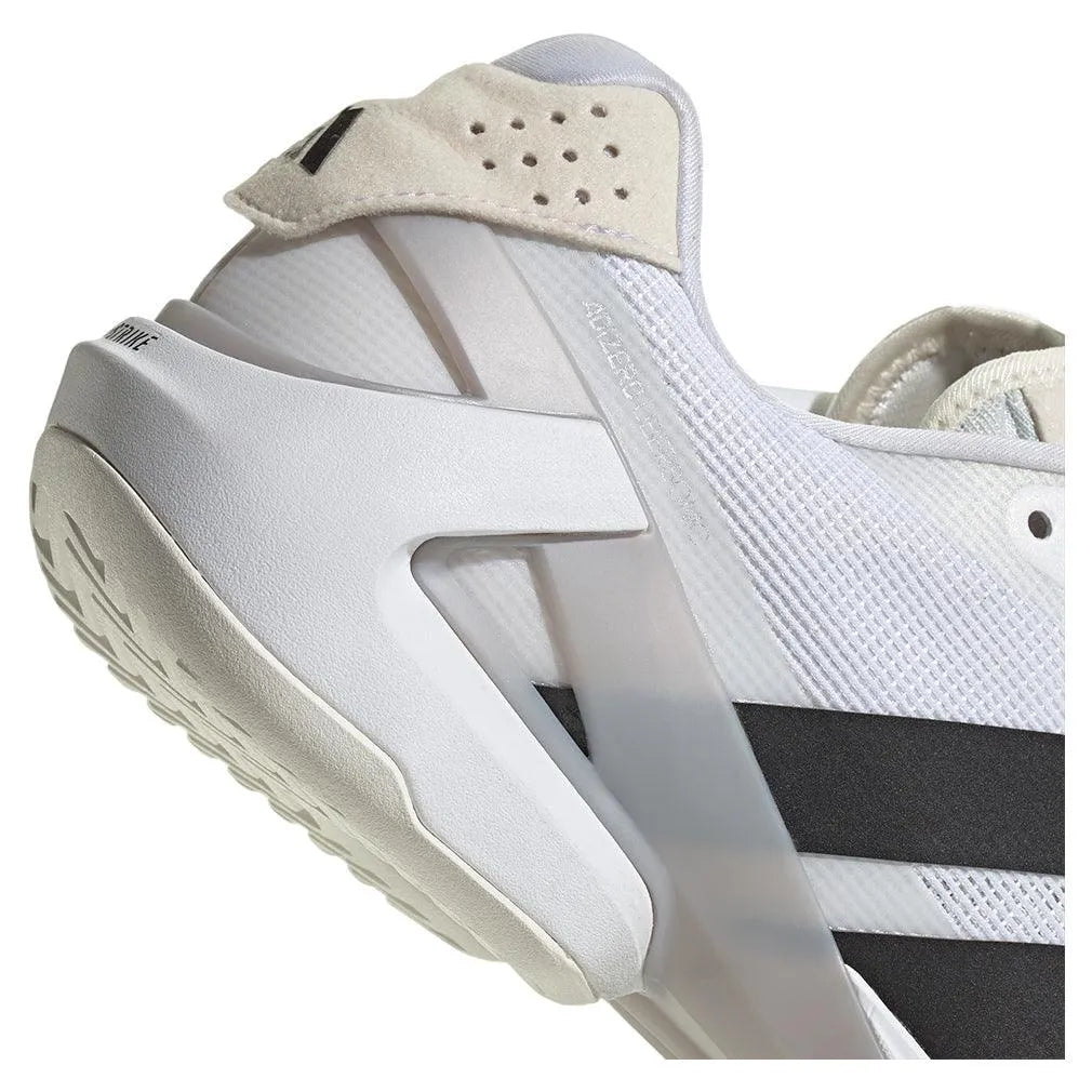 Men's Adizero Ubersonic 5 Tennis Shoes White and Core Black
