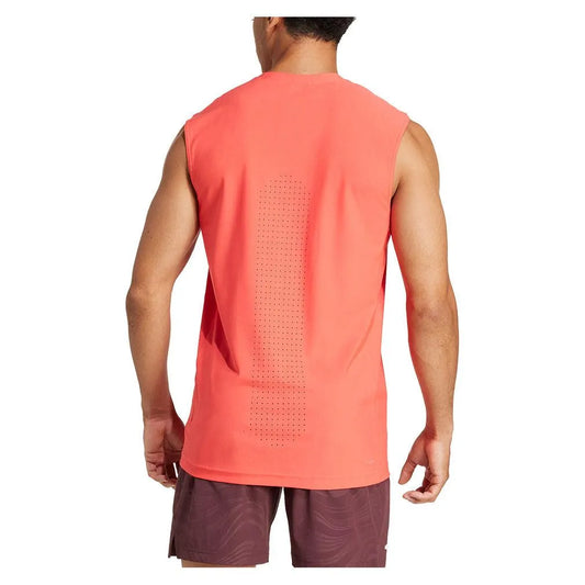 Men's Pro Tank Top Semi Lucid Red