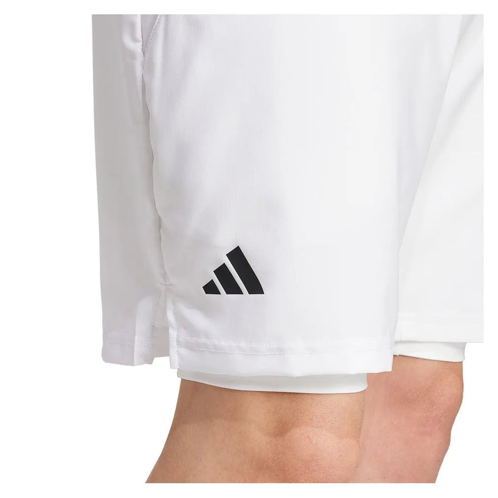 Men's Club Climacool 2in1 7" Tennis Shorts White