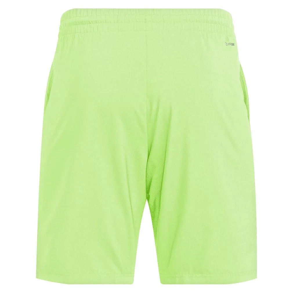 Men's Club 3 Stripe 9 inch Tennis Shorts Lucid Lemon