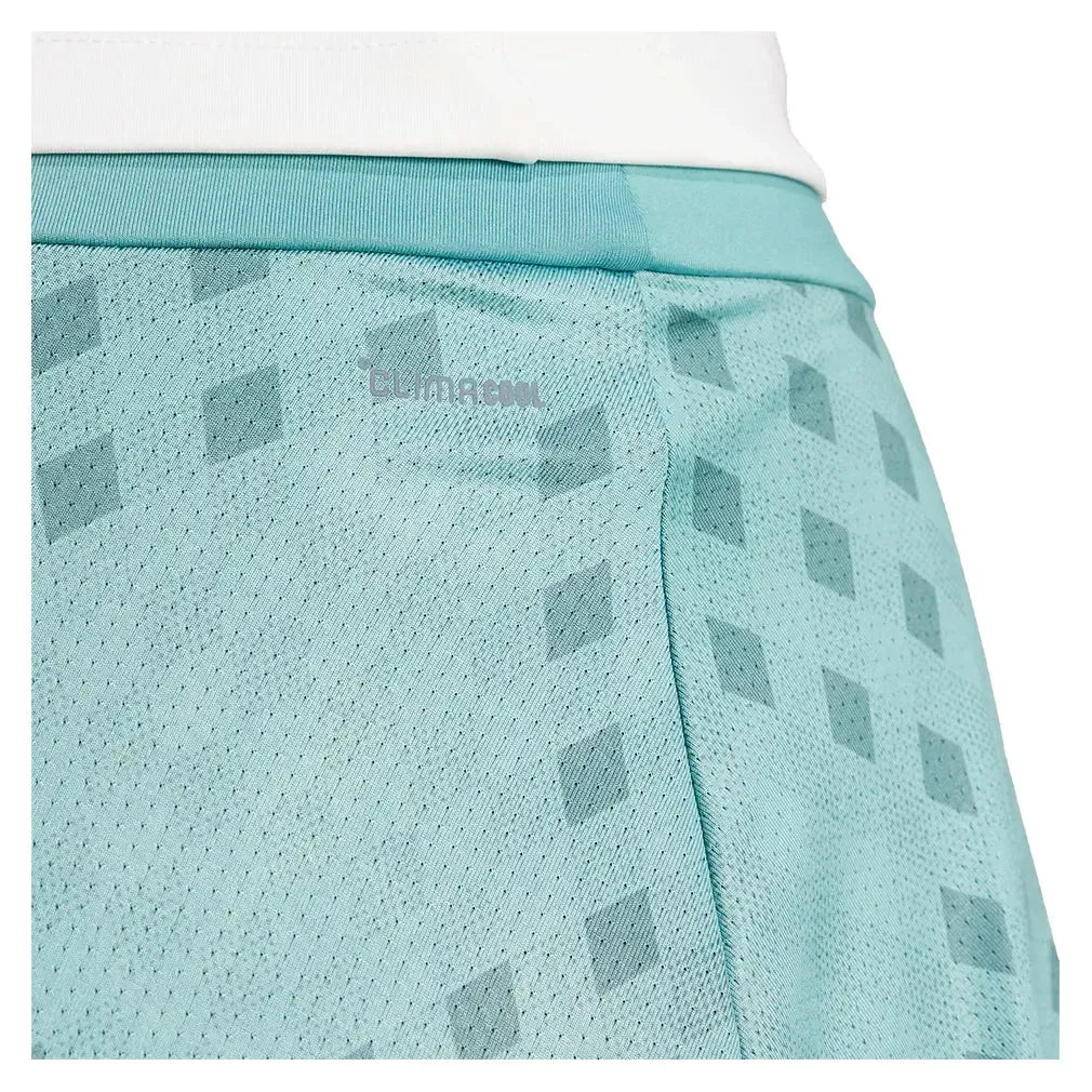 Women's Club Graphic Tennis Skort Powder Teal and Preloved Teal