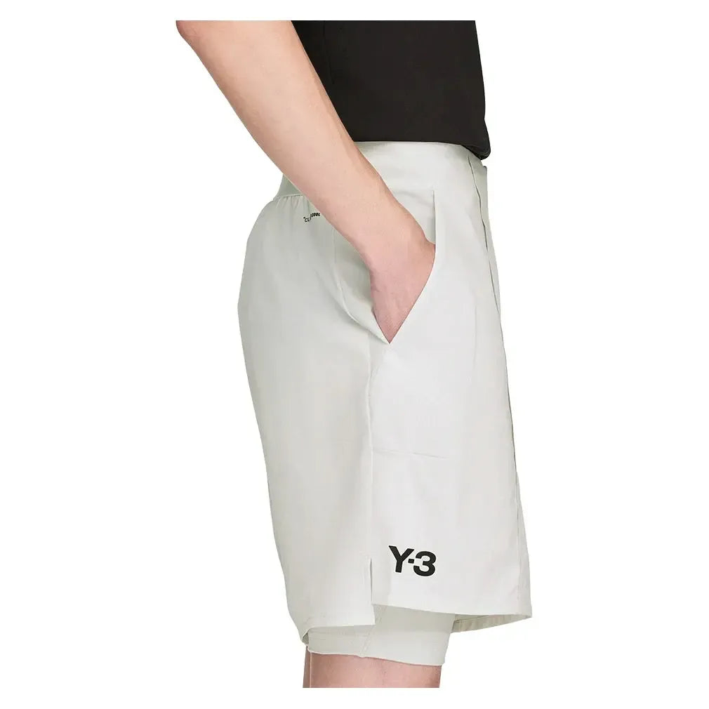Men's Y-3 7 Inch Short and Tight Orbit Grey