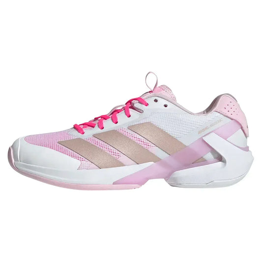 Women's adizero Ubersonic 5 Tennis Shoes Footwear White and Ash Pearl