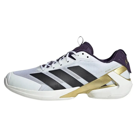Men's adizero Ubersonic 5 Tennis Shoes Footwear White and Aurora Plum