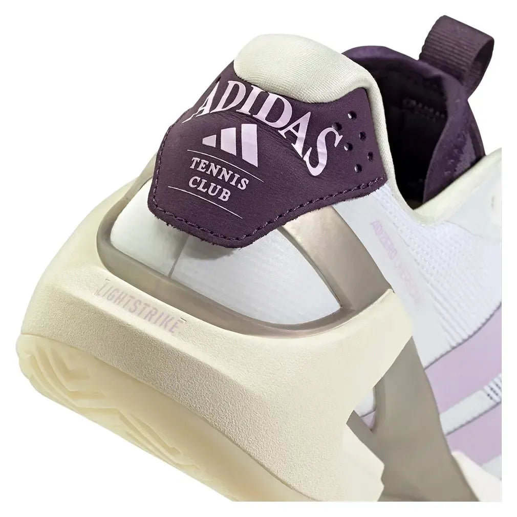 Women's adizero Ubersonic 5 Tennis Shoes Footwear White and Powder Plum