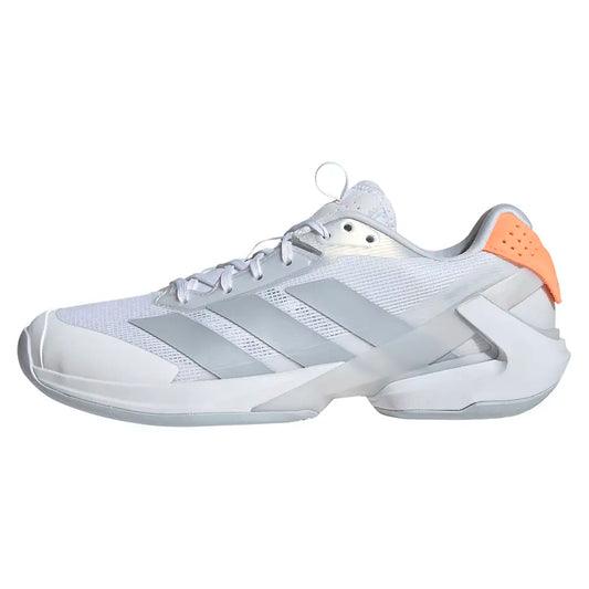 Women's Adizero Ubersonic 5 Tennis Shoes Footwear White and Beam Orange
