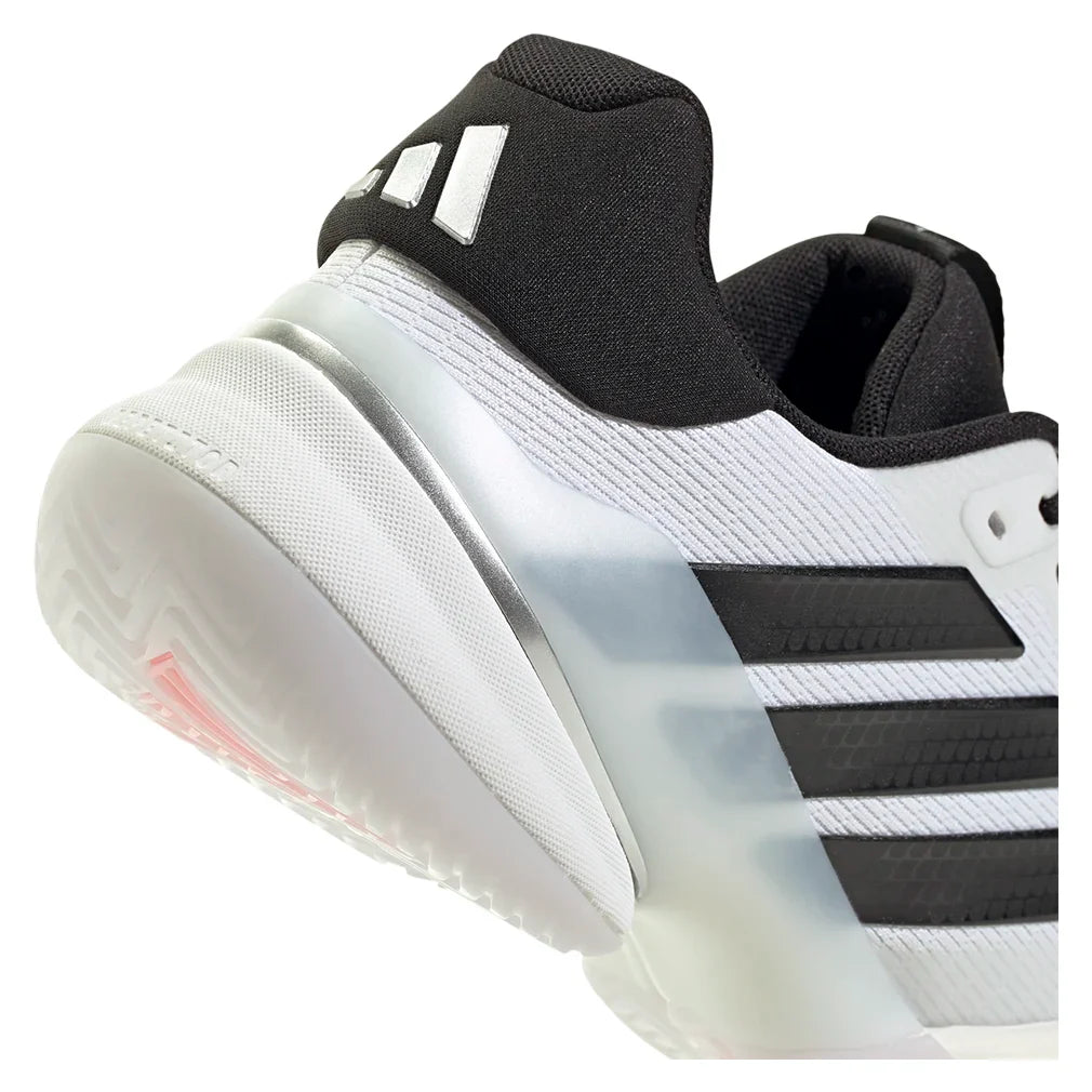 Men's Barricade 14 Tennis Shoes Core White and Black and Lucid Red