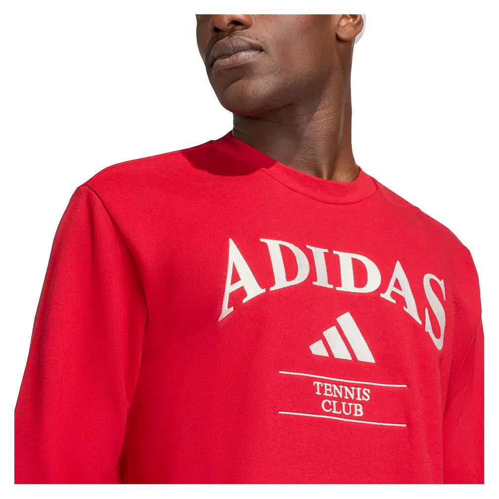Men's Heritage Longsleeve Graphic Tennis Top Power Red