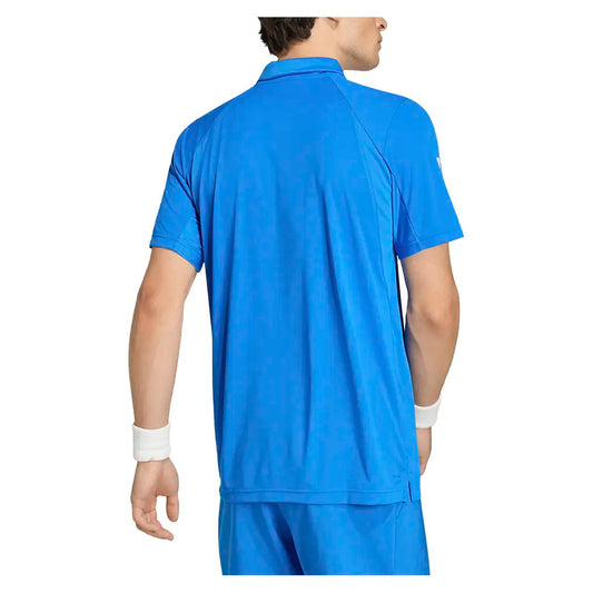 Men's Club 3 Stripe Tennis Polo Glory Blue