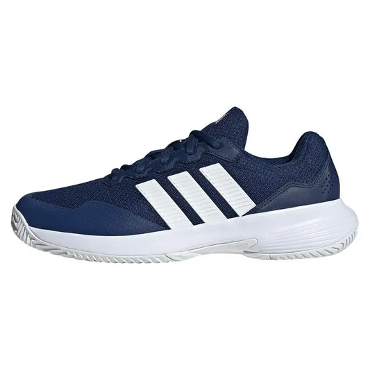 Men's GameCourt 2 Tennis Shoes Dark Blue and Core White