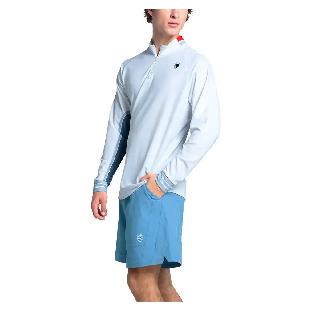 Men's Apollo 1/4 Zip Long Sleeve Tennis Top Infinity