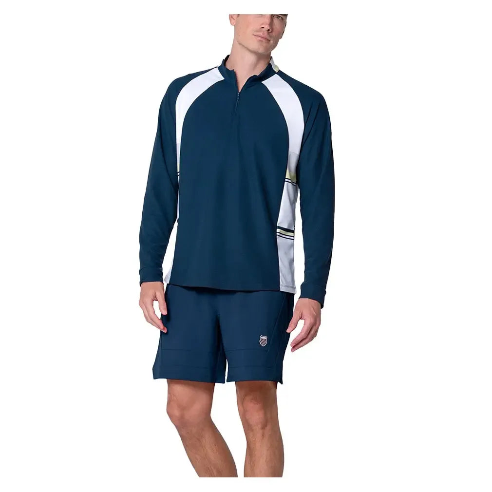 Men's Forge 1/4 Zip Long Sleeve Tennis Top PCOT