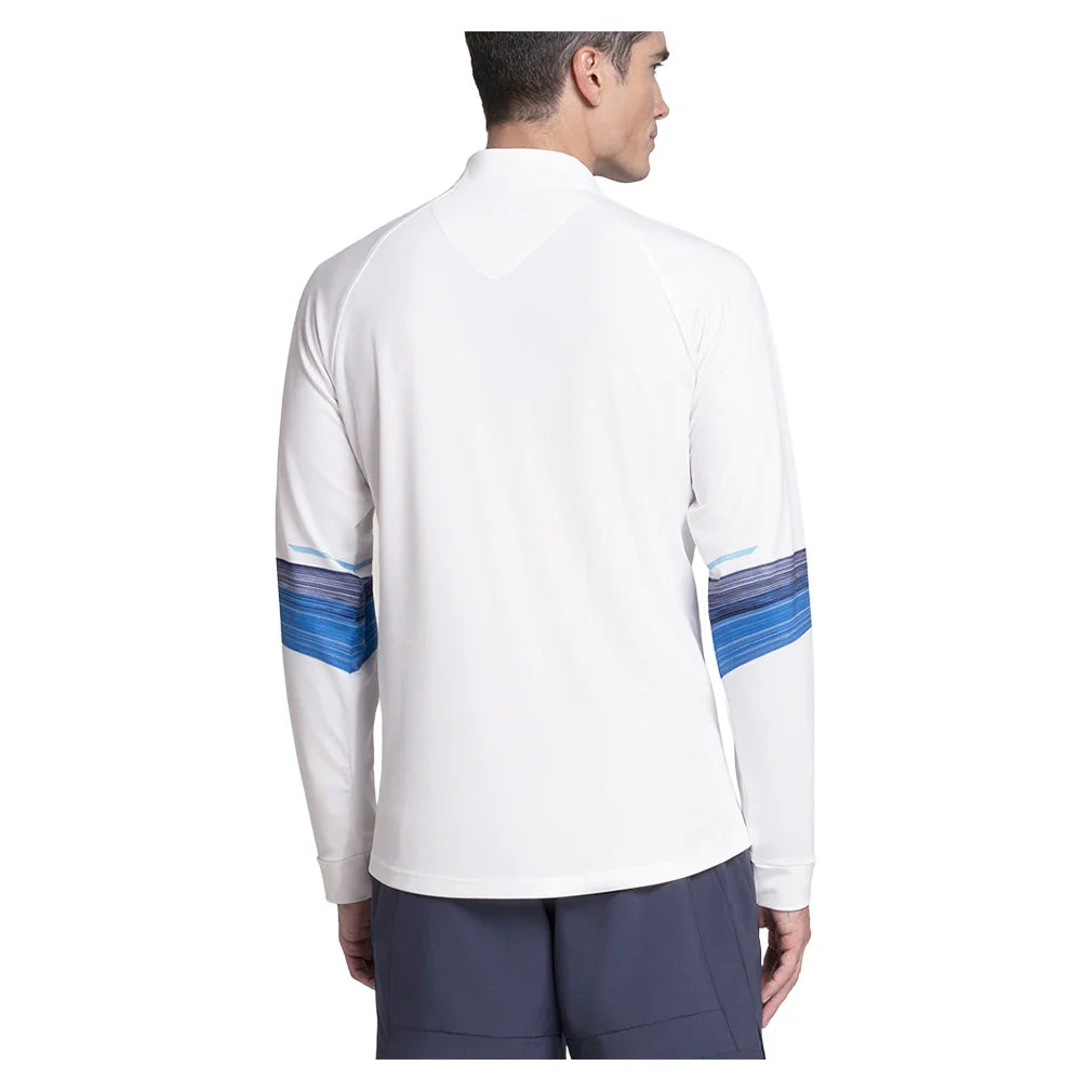 Men's Downforce 1/4 Zip Long Sleeve Tennis Top Peacoat