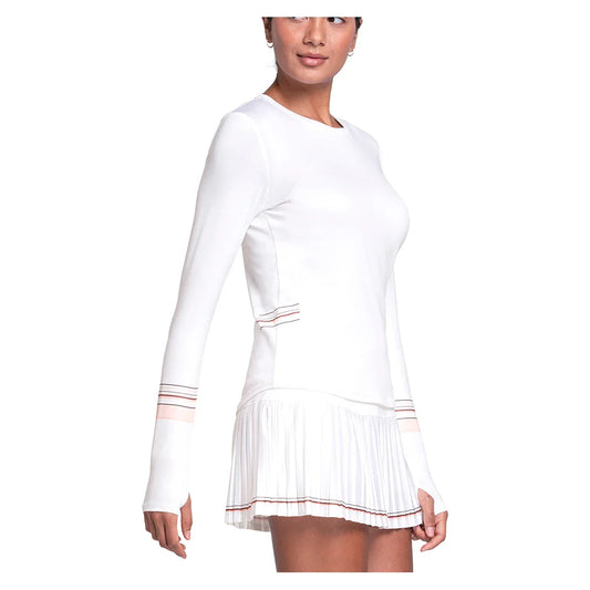 Women's Accelerate Long Sleeve Tennis Top Peach Frost