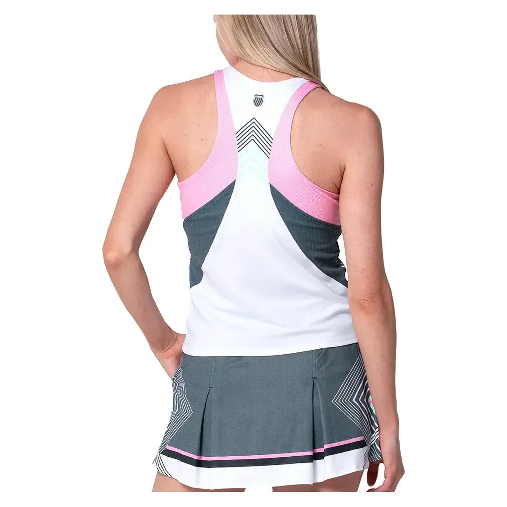 Women's Motion Tennis Tank Techno Pink