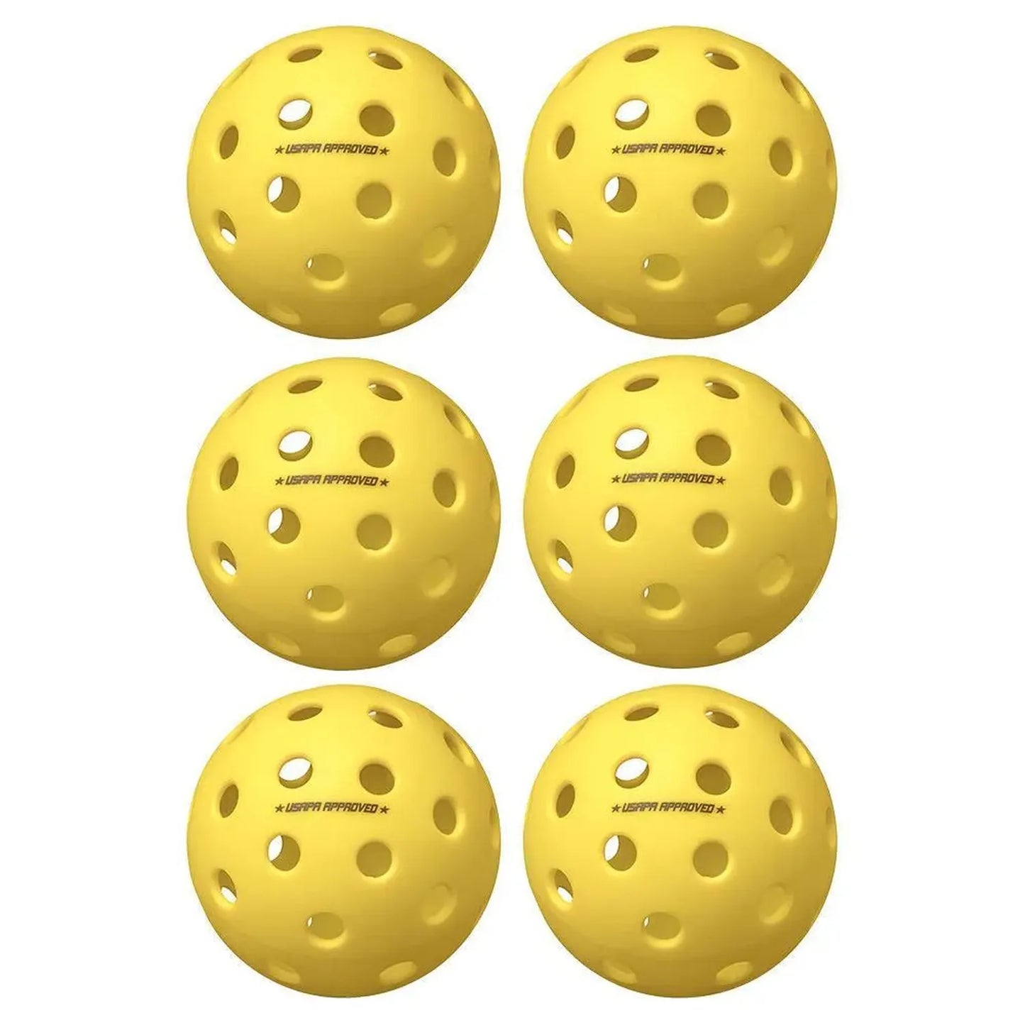 Fuse G2 Outdoor Pickleballs Yellow 6-Pack
