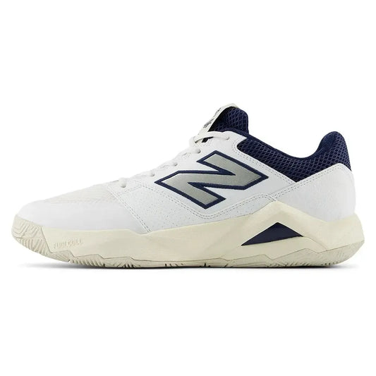 Men's FuelCell Delray D Width Tennis Shoes White and Navy