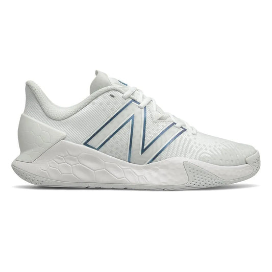 Men's Fresh Foam Lav V2 D Width Tennis Shoes White and Laser Blue