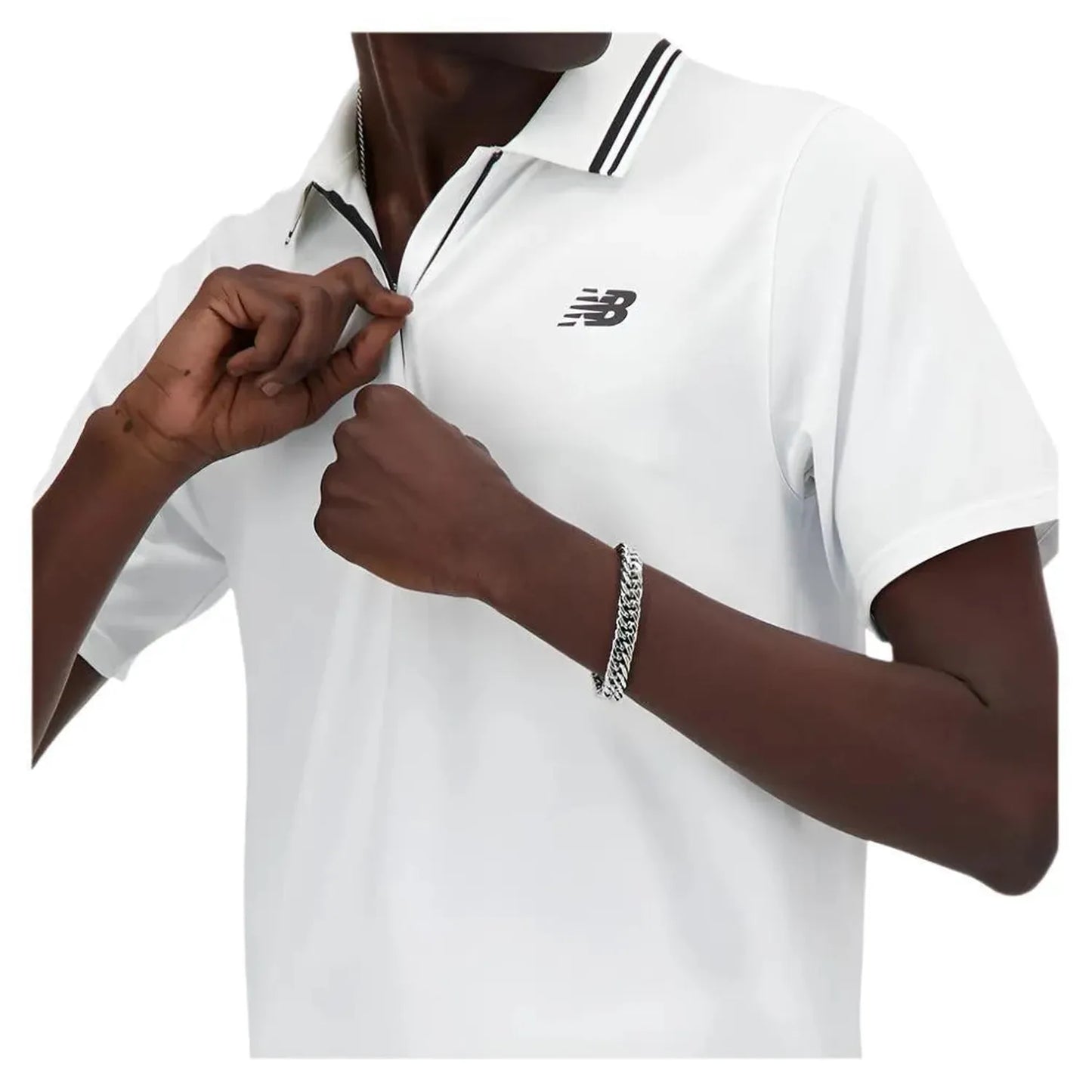 Men's Tournament Tennis Polo White