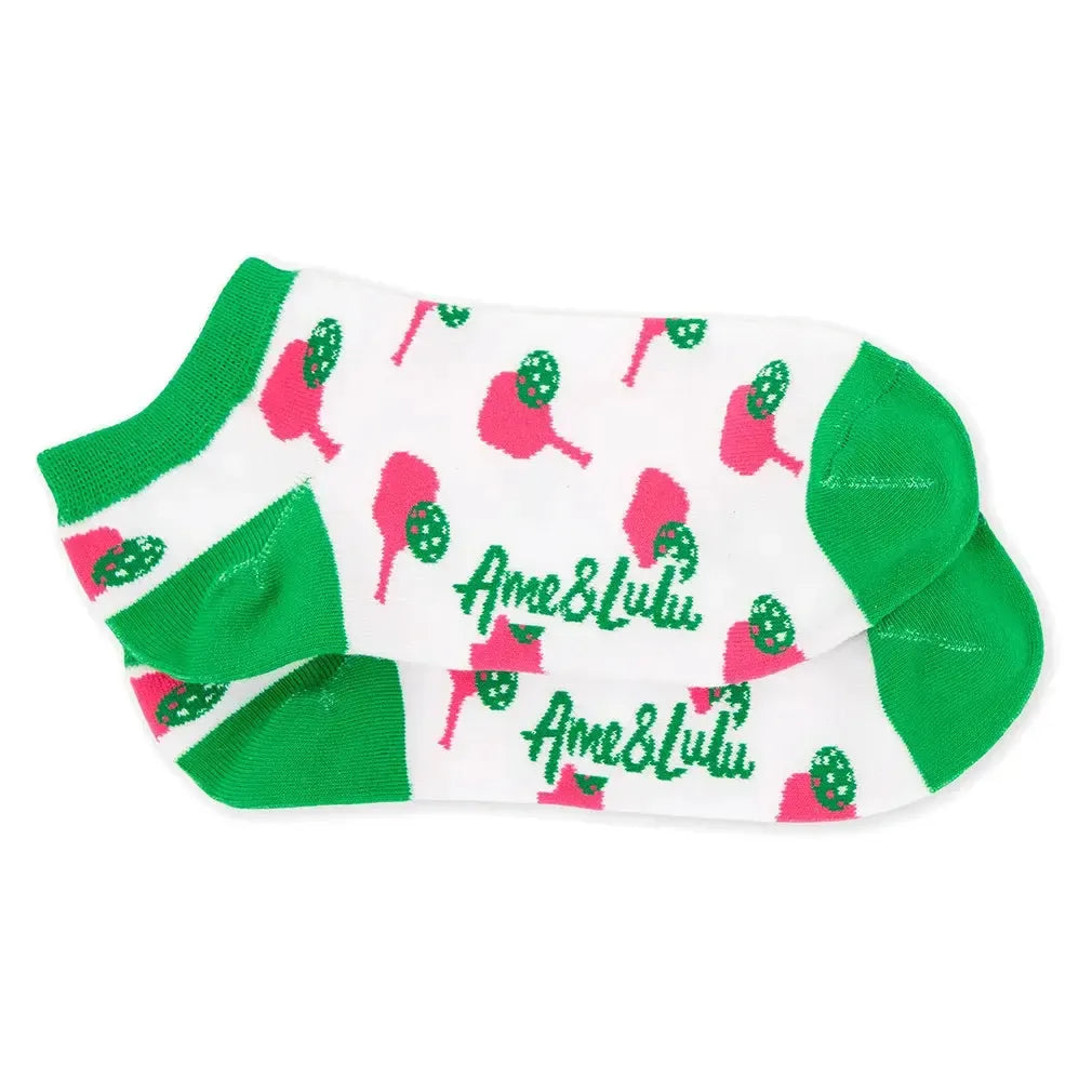 Women's Meet Your Match Pickleball Socks 3 Pack Pink Paddles