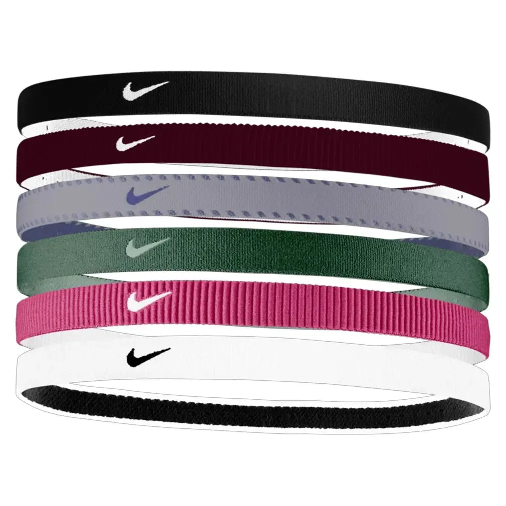 Unisex Flex Classic Headbands 6 Pack Black and Burgundy Crush-Accessories-Nike-N1011927-053H25-1-Tennis Express