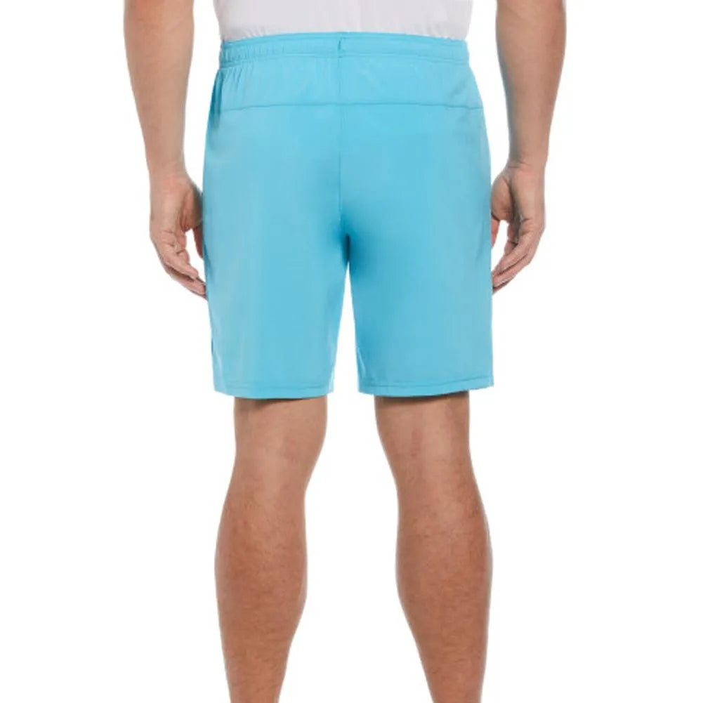 Men's Solid 8 Inch Tennis Short Blue Grotto