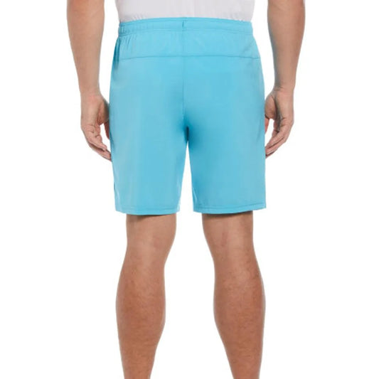 Men's Solid 8 Inch Tennis Short Blue Grotto