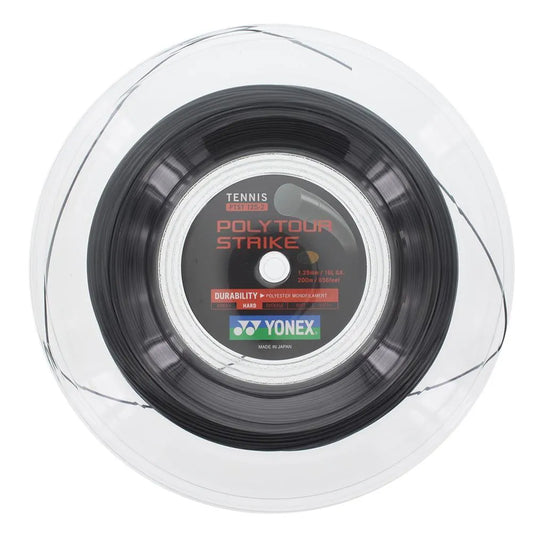 POLYTOUR STRIKE Tennis String Reel Black-Strings-Yonex-PTGSTBKR-Tennis Express