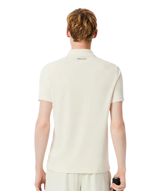 Polo Lacoste Ultra Dry White Roto 2025