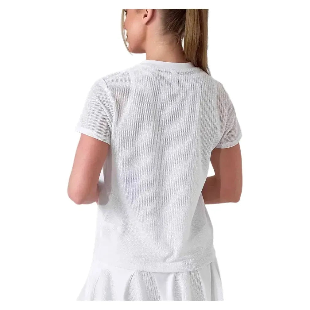 Women's Baila Short Sleeve Tennis Top White
