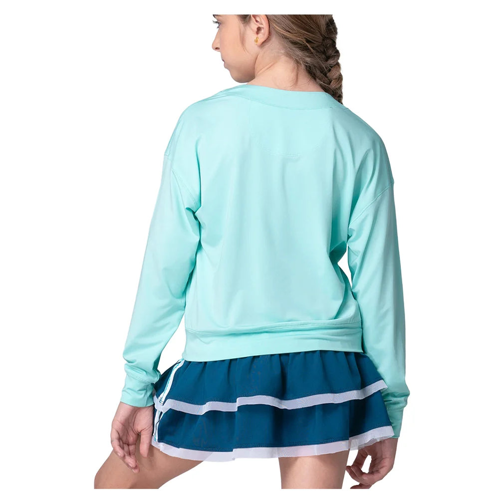 Girls' Hype Long Sleeve Tennis Top Capri