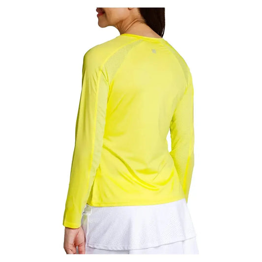 Women's Crystah Long Sleeve Tennis Top Sunglow