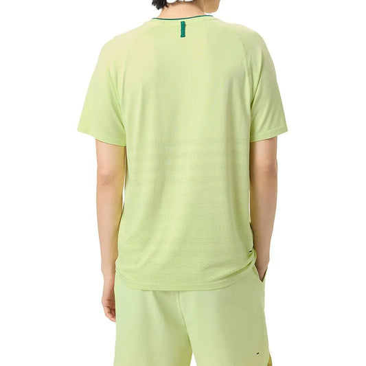 Men's Center Court Ace Seamless Tennis Crew Shadow Lime and Rainforest