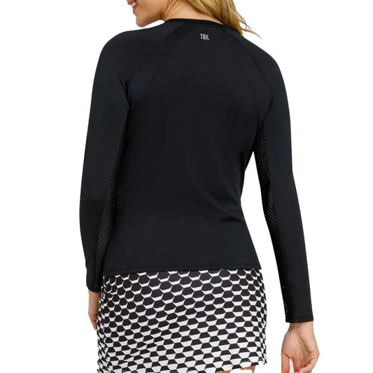 Women's Legend Long Sleeve Tennis Raglan Onyx
