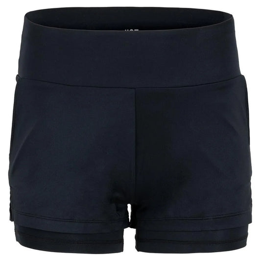 Women's Lulie 4 Inch Tennis Short Onyx-Apparel-Tail-TX6129-9002B-1-Tennis Express