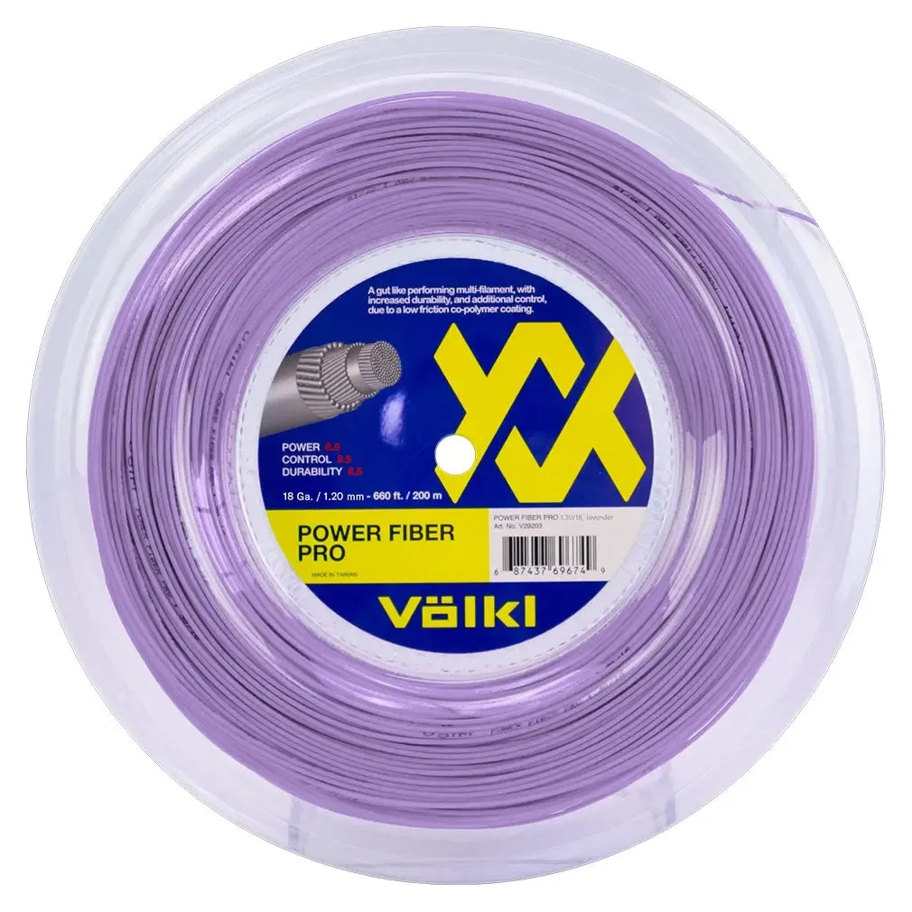 Power Fiber Pro Tennis Reel Lavender-Strings-Volkl-V2555R-18-1-Tennis Express