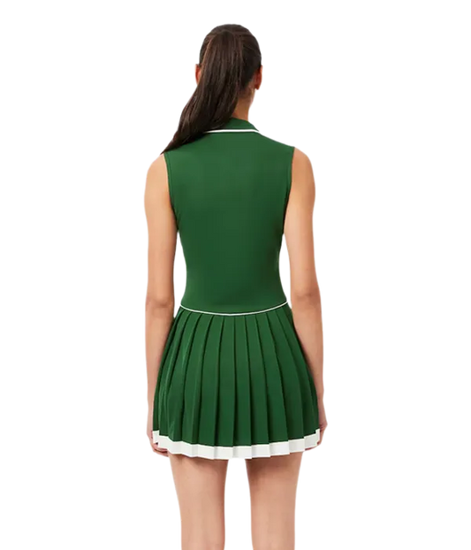 Vestido Lacoste Verde/White 2025