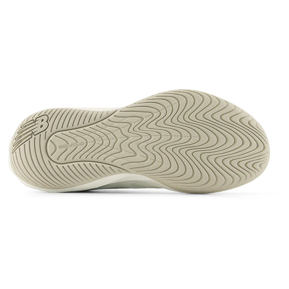 Women's FuelCell 796v5 B Width Tennis Shoes Sea Salt and Metallic Silver 877 C