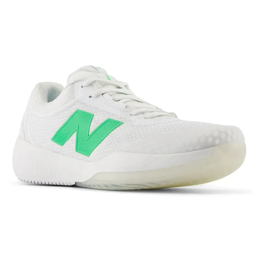 Women's FuelCell 996v6 B Width Tennis Shoes White and Green Apple