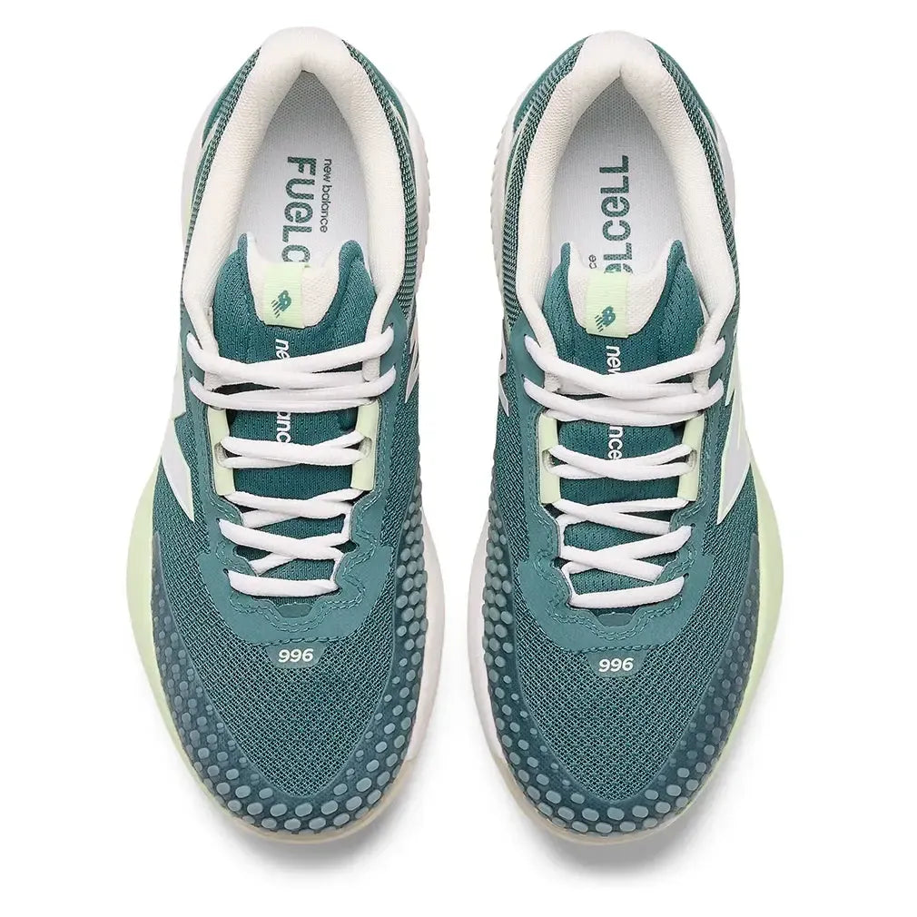 Women's FuelCell 996v6 B Width Tennis Shoes New Spruce and White