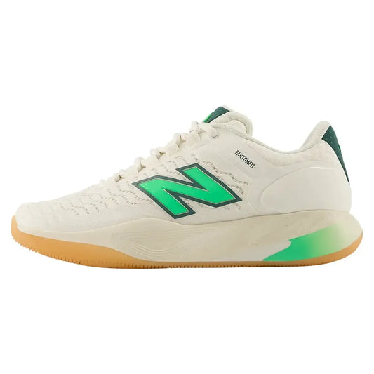 Women's Fresh Foam X CT-Rally v2 B Width Tennis Shoes Sea Salt and Lime Leaf