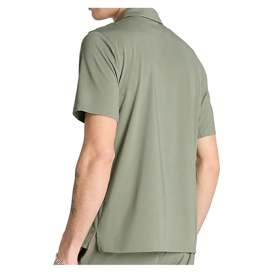 Men's League Tennis Polo Vetiver