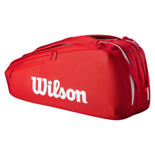 Super Tour 2025 6 Pack Tennis Bag Red