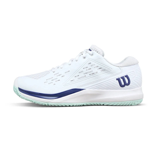 Juniors' Rush Pro Ace Tennis Shoes White and Bay