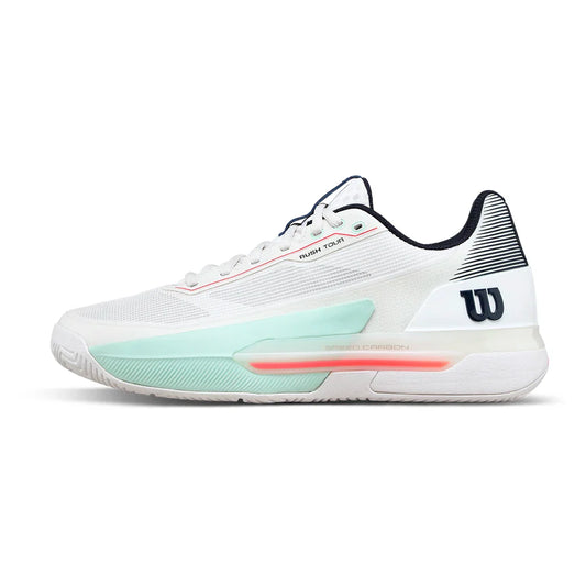 Men's Rush Tour 5 Tennis Shoes White and Bay