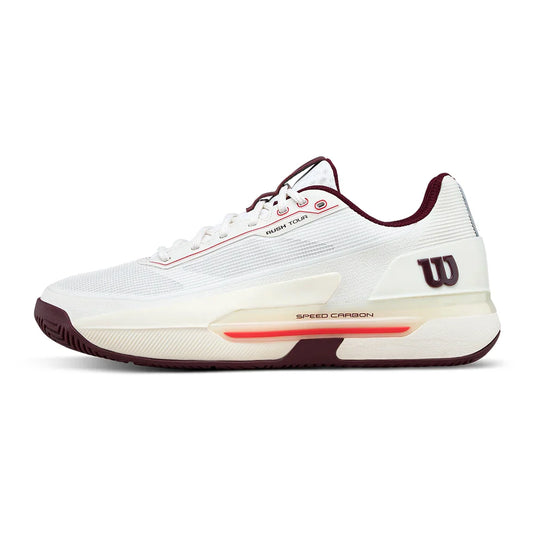 Men's Rush 5 Tour Back to Tennis Shoes White and Port Royal