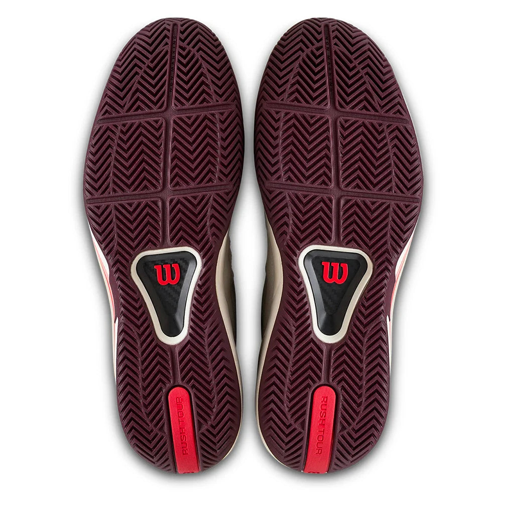 Men's Rush 5 Tour Back to Tennis Shoes White and Port Royal